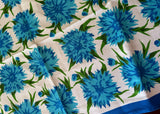 Unused Vintage Leacock Ken Scott Flower Garden Blue Mums - The Pink Rose Cottage 