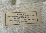 Vintage Red and Blue Striped Linen Kitchen Tea Towel MWT - The Pink Rose Cottage 