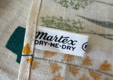 Vintage Martex Dry Me Dry Tea Towel Potted Plants - The Pink Rose Cottage 