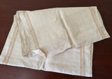 Vintage Yellow Striped Linen Toweling Fabric Over 4 Yards - The Pink Rose Cottage 