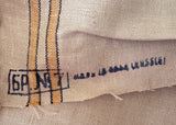 Vintage Yellow Striped Linen Toweling Fabric Over 4 Yards - The Pink Rose Cottage 