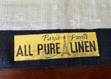 Vintage Linen Paris Prints Puppies in a Box Tea Towel - The Pink Rose Cottage 