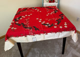 Unused Vintage Leacock Chippendale Tablecloth Napkin Set in Box