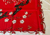 Unused Vintage Leacock Chippendale Tablecloth Napkin Set in Box