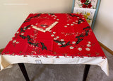 Unused Vintage Leacock Chippendale Tablecloth Napkin Set in Box