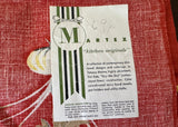 MWT Vintage Martex Dry-Me-Dry Italian Kitchen Tea Towel Rust Red - The Pink Rose Cottage 