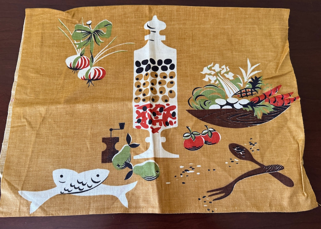 Unused Vintage Martex Dry-Me-Dry Italian Kitchen Tea Towel - The Pink Rose Cottage 