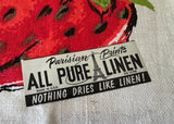 MWT Parisian Prints Linen Strawberry Fruit Tea Towel - The Pink Rose Cottage 