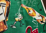 Vintage Irish Coffee Recipe Tea Towel Anthropomorphic Elsie the Cow - The Pink Rose Cottage 