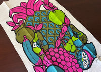 MWT Vintage Bucilla Linen Tea Towel Georges Briard Tropical Fruit - The Pink Rose Cottage 