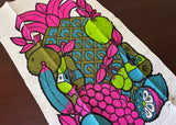 MWT Vintage Bucilla Linen Tea Towel Georges Briard Tropical Fruit - The Pink Rose Cottage 
