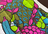 MWT Vintage Bucilla Linen Tea Towel Georges Briard Tropical Fruit - The Pink Rose Cottage 