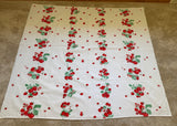 Vintage Wilendur Strawberry Tablecloth and Napkins