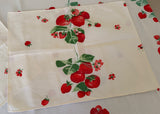 Vintage Wilendur Strawberry Tablecloth and Napkins