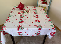Vintage Wilendur Strawberry Tablecloth and Napkins