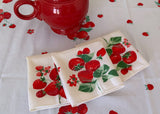 Vintage Wilendur Strawberry Tablecloth and Napkins