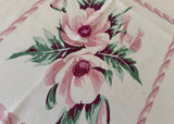 Vintage America's Pride Lynton Pink Peony Tablecloth