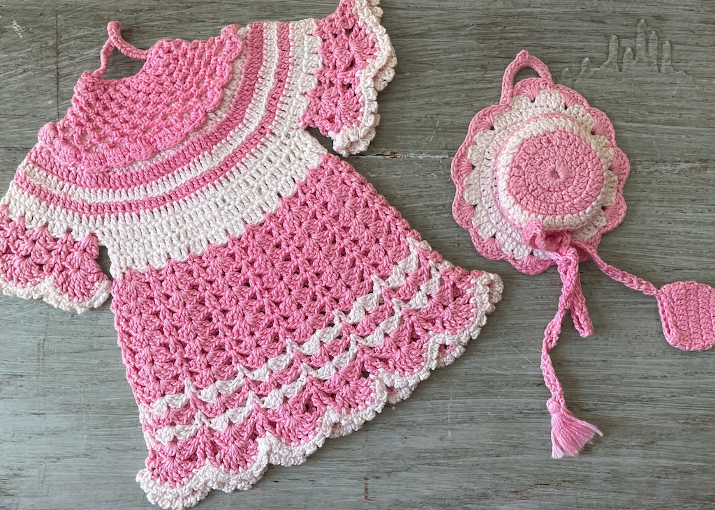 crochet dress potholder Ravelry: Doll Dress Potholder pattern by Shady Lane
