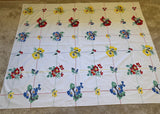 Vintage Wilendur Rosemead Tablecloth Berries Poppies Daisies and More