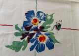 Vintage Wilendur Rosemead Tablecloth Berries Poppies Daisies and More