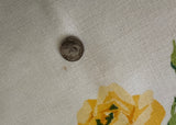 Vintage Pride of Flanders Yellow Empress Rose Tablecloth and Napkins