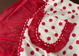 Vintage Red and White Polka Dot Kitchen Apron