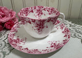 Vintage Shelley Dainty Pink Teacup and Saucer