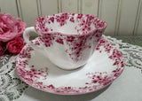 Vintage Shelley Dainty Pink Teacup and Saucer