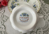 Vintage Royal Albert July Forget-Me-Not Teacup Saucer Flower of The Month