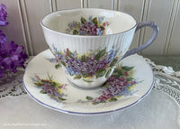 Royal Albert Blossom Time Purple Lilac Teacup and Saucer