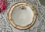 Vintage Queen's Rosamund Pink Roses Teacup and Saucer