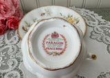 Vintage Paragon Peace Rose Teacup and Saucer