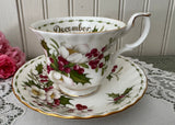 Royal Albert Flower of the Month December Christmas Rose Teacup Saucer
