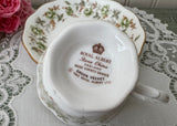 Vintage Royal Albert Green Velvet Teacup & Saucer Rose Chintz Series