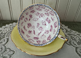 Rare Vintage Paragon Signs & Omens Fortune Telling Teacup and Saucer