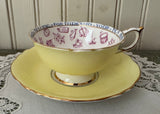 Rare Vintage Paragon Signs & Omens Fortune Telling Teacup and Saucer