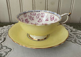 Rare Vintage Paragon Signs & Omens Fortune Telling Teacup and Saucer