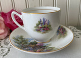Vintage Duchess English Cottage in the Forest Teacup and Saucer