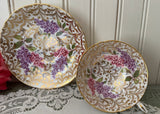 Vintage Paragon Chintz Teacup and Saucer Lilacs and Gold Ferns