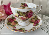 Vintage Royal Tuscan Victoria Rose Teacup and Saucer