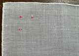 Vintage Lady Heritage Applique Red Pink Poppy Handkerchief