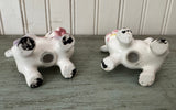 Vintage Elsie the Cow Purple Ceramic Salt and Pepper Shaker Set MCM Japan