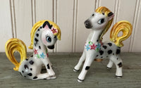 Rare Vintage PY Miyao Napco Japan Spotted Pony Salt & Pepper Shakers - The Pink Rose Cottage 