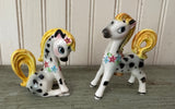 Rare Vintage PY Miyao Napco Japan Spotted Pony Salt & Pepper Shakers