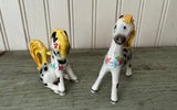 Rare Vintage PY Miyao Napco Japan Spotted Pony Salt & Pepper Shakers