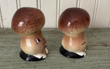 Vintage 1950s PY Napco Anthropomorphic Mushroom Salt & Pepper Shaker Set
