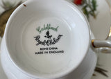 Vintage Royal Chelsea Goldfinch Teacup Saucer Luncheon Trio