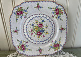 Vintage Royal Albert Pink Rose Petit Point Salad Plate