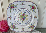 Vintage Royal Albert Pink Rose Petit Point Salad Plate