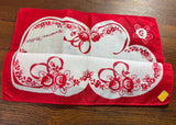 Tagged Kimball Vintage Red Valentine's Day Handkerchief Folds into Heart